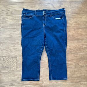 Torrid Super Soft Crop Jegging Jeans Size 22 Capris Dark Wash